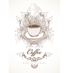 Cup of coffee vector image