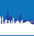 Blue cityscape background Blue cityscape background vector image