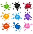 Paint splashes vector image