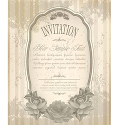 Vintage frame vector image
