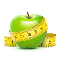 Green apple vector image