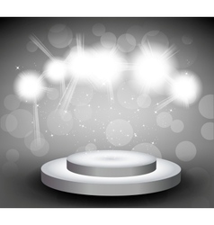 Background with stage and light vector image
