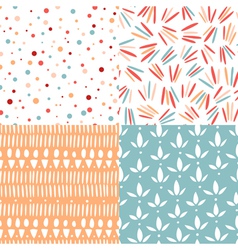 Doodle abstract patterns vector image