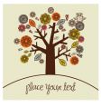 Floral tree vector image
