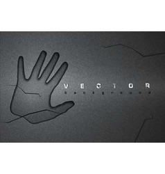 Asphalt background hand vector image