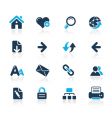Web navigation icons vector image