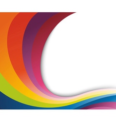 Abstract rainbow wave vector image