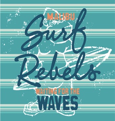 Surf rebels vector image