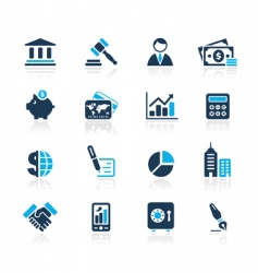 Finance icons vector image