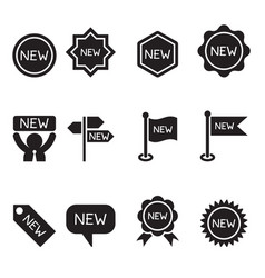 New label and sticker icon set New label and sticker icon set vector image