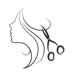 Emblem of beauty salon vector image