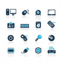 Computer icons vector image