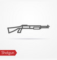 Shotgun silhouette icon vector image