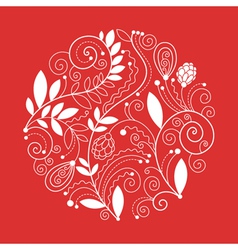 Floral composition vector image