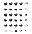 Weather icon set eps10 vector image