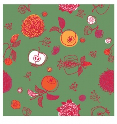 Nature seamless pattern vector image