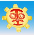 Sun gear mechanism vector image