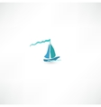 Sailing boat vector image