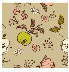 Nature seamless pattern vector image