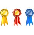 Set award ribbons vector image