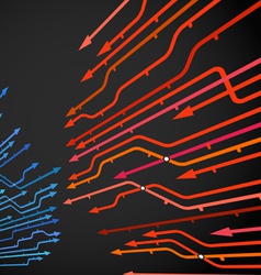 Abstract background of metro lines vector image