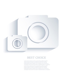 Camera icon background Eps10 vector image