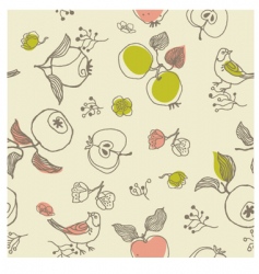 Nature seamless pattern vector image