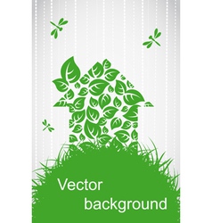 Ecological house vector image