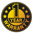 One year warranty vector image
