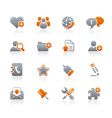 Internet and blog icons vector image