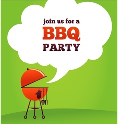BBQ Party invitation vector image