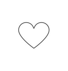 Red and grey heart icon love symbol romance Vector Image