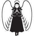 Angel praying vector image