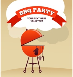 BBQ Party invitation vector image