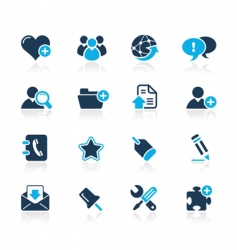 Blog icons vector image