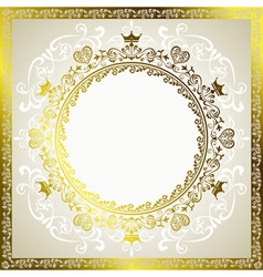 Flower border vector image