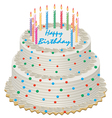 Birthday cake vector image