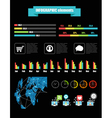 Color infographic elements vector image