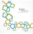 Background with colorful squares vector image