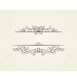 Vintage frame vector image