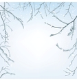 The branches of the snow vector image