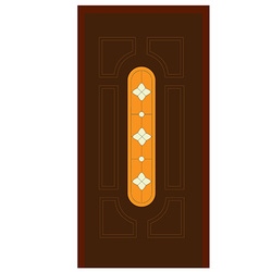 Wooden door vector image