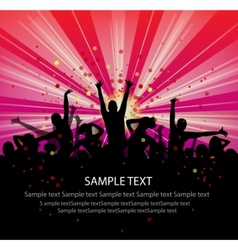 Dance party flyer vector image