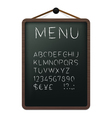 Cafe menu board vector image