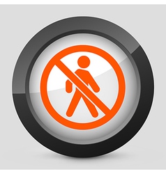 Orange and gray elegant glossy icon vector image