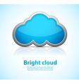 Blue cloud vector image