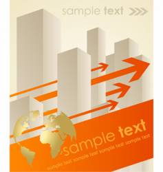 Business concept background vector image