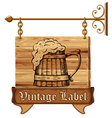 Beer sign vector image