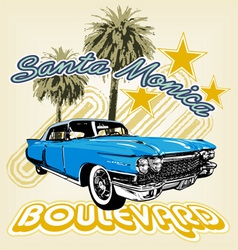 Santa Monica boulevard vector image