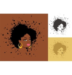 Afro vector image